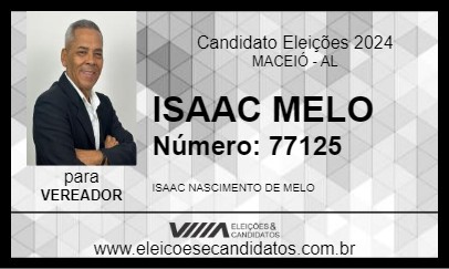 Candidato ISAAC MELO 2024 - MACEIÓ - Eleições