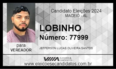 Candidato JEFFERSON LOBÃO 2024 - MACEIÓ - Eleições