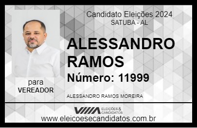 Candidato ALESSANDRO RAMOS 2024 - SATUBA - Eleições