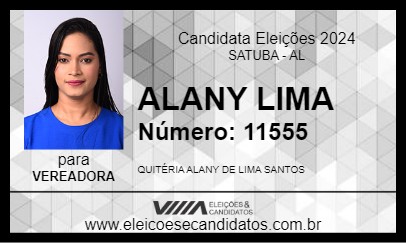 Candidato ALANY LIMA 2024 - SATUBA - Eleições