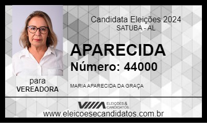 Candidato APARECIDA 2024 - SATUBA - Eleições