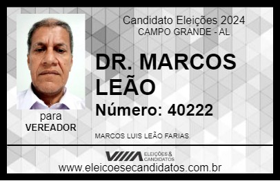 Candidato DR. MARCOS LEÃO 2024 - CAMPO GRANDE - Eleições