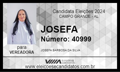 Candidato JOSEFA 2024 - CAMPO GRANDE - Eleições