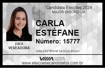 Candidato CARLA ESTÉFANE 2024 - MAJOR ISIDORO - Eleições