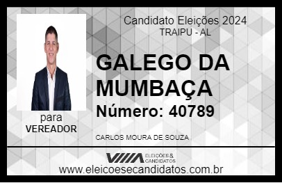 Candidato GALEGO DA MUMBAÇA 2024 - TRAIPU - Eleições