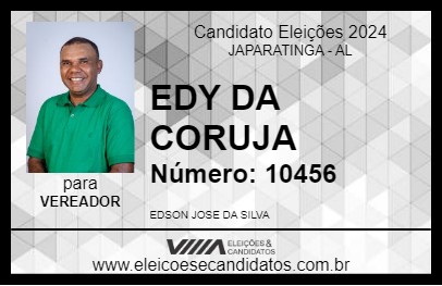 Candidato EDY DA CORUJA 2024 - JAPARATINGA - Eleições