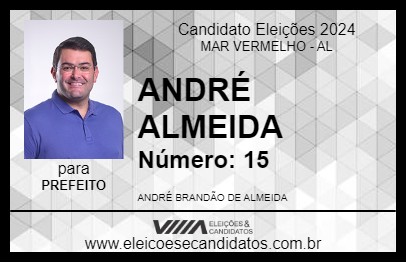 Candidato ANDRÉ ALMEIDA 2024 - MAR VERMELHO - Eleições