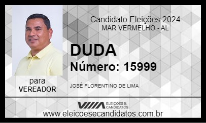 Candidato DUDA 2024 - MAR VERMELHO - Eleições