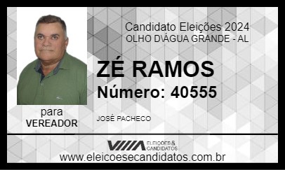 Candidato ZÉ RAMOS 2024 - OLHO D\ÁGUA GRANDE - Eleições