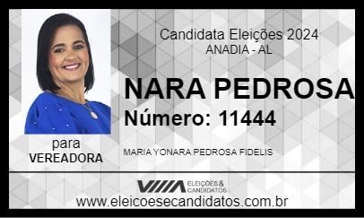 Candidato NARA PEDROSA 2024 - ANADIA - Eleições