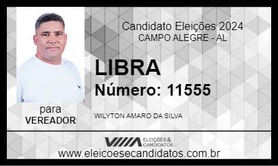 Candidato LIBRA 2024 - CAMPO ALEGRE - Eleições