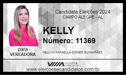 Candidato KELLY 2024 - CAMPO ALEGRE - Eleições