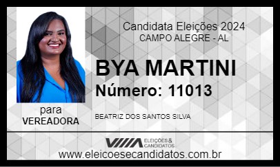 Candidato BYA MARTINI 2024 - CAMPO ALEGRE - Eleições