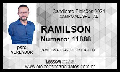 Candidato RAMILSON 2024 - CAMPO ALEGRE - Eleições