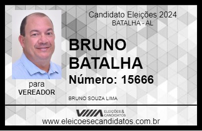 Candidato BRUNO BATALHA 2024 - BATALHA - Eleições