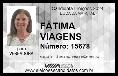 Candidato FÁTIMA VIAGENS 2024 - BOCA DA MATA - Eleições