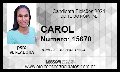 Candidato CAROL 2024 - COITÉ DO NÓIA - Eleições