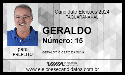 Candidato GERALDO 2024 - TAQUARANA - Eleições