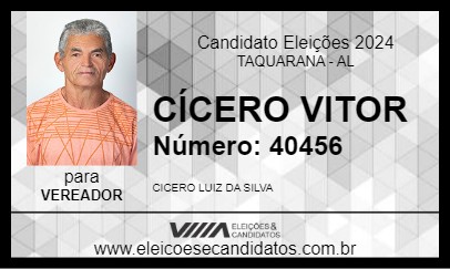 Candidato CÍCERO VITOR 2024 - TAQUARANA - Eleições