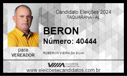 Candidato BERON 2024 - TAQUARANA - Eleições