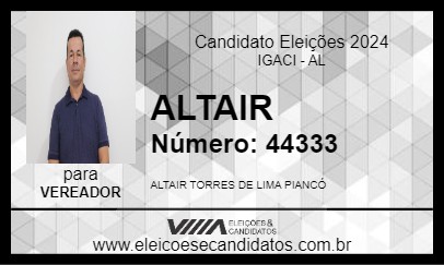 Candidato ALTAIR 2024 - IGACI - Eleições