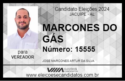 Candidato MARCONES DO GÁS 2024 - JACUÍPE - Eleições