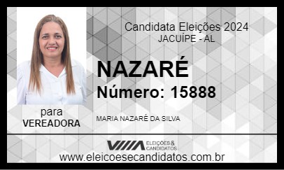 Candidato NAZARÉ 2024 - JACUÍPE - Eleições