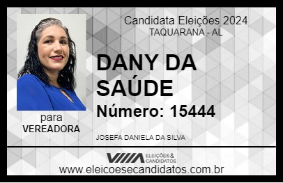 Candidato DANY DA SAÚDE 2024 - TAQUARANA - Eleições