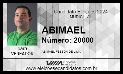 Candidato ABIMAEL 2024 - MURICI - Eleições