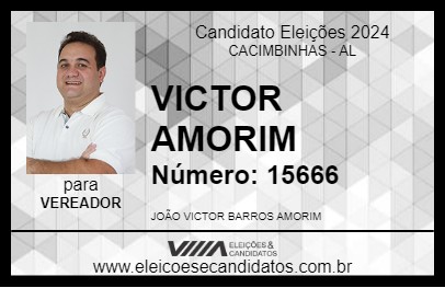 Candidato VICTOR AMORIM 2024 - CACIMBINHAS - Eleições