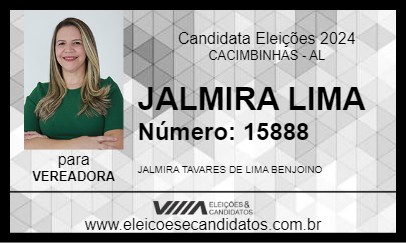 Candidato JALMIRA LIMA 2024 - CACIMBINHAS - Eleições