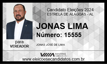 Candidato JONAS LIMA 2024 - ESTRELA DE ALAGOAS - Eleições