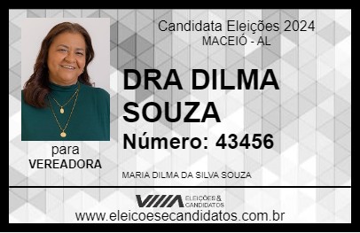 Candidato DRA DILMA SOUZA 2024 - MACEIÓ - Eleições