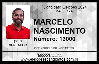 Candidato MARCELO NASCIMENTO 2024 - MACEIÓ - Eleições