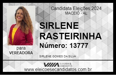 Candidato SIRLENE RASTEIRINHA 2024 - MACEIÓ - Eleições