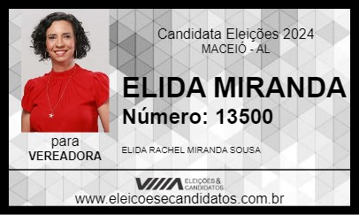 Candidato ELIDA MIRANDA 2024 - MACEIÓ - Eleições