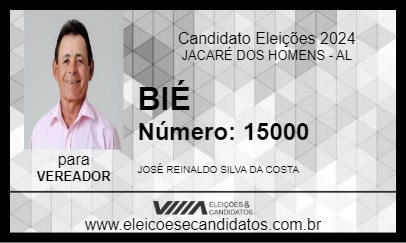 Candidato BIÉ 2024 - JACARÉ DOS HOMENS - Eleições