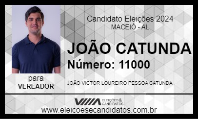 Candidato JOÃO CATUNDA 2024 - MACEIÓ - Eleições