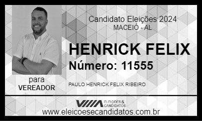 Candidato HENRICK FELIX 2024 - MACEIÓ - Eleições