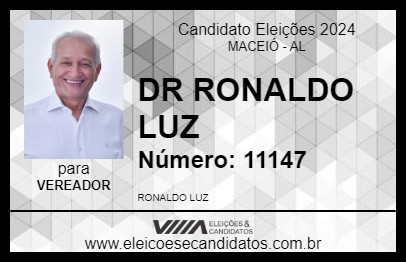 Candidato DR RONALDO LUZ 2024 - MACEIÓ - Eleições