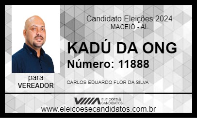 Candidato KADÚ DA ONG 2024 - MACEIÓ - Eleições