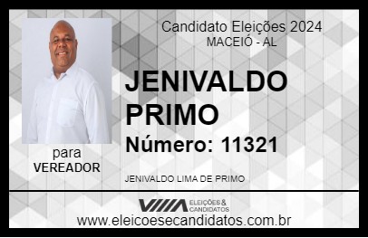 Candidato JENIVALDO PRIMO 2024 - MACEIÓ - Eleições