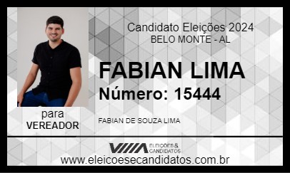 Candidato FABIAN LIMA 2024 - BELO MONTE - Eleições