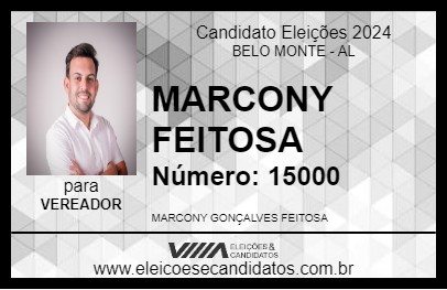 Candidato MARCONY FEITOSA 2024 - BELO MONTE - Eleições