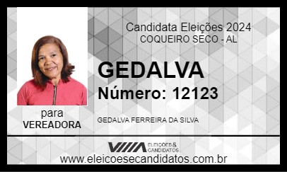 Candidato GEDALVA 2024 - COQUEIRO SECO - Eleições