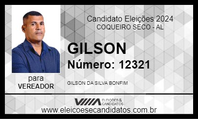 Candidato GILSON 2024 - COQUEIRO SECO - Eleições