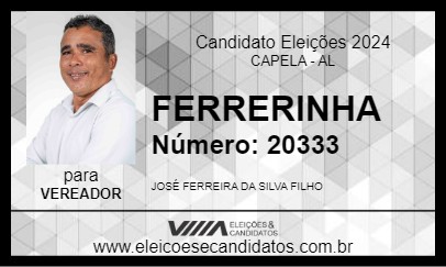 Candidato FERRERINHA 2024 - CAPELA - Eleições