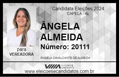 Candidato ÂNGELA ALMEIDA 2024 - CAPELA - Eleições