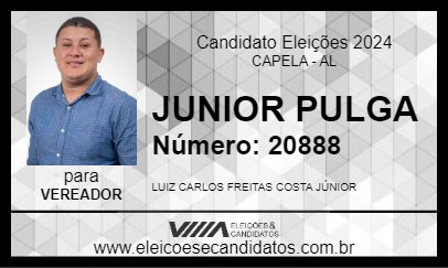 Candidato JUNIOR PULGA 2024 - CAPELA - Eleições