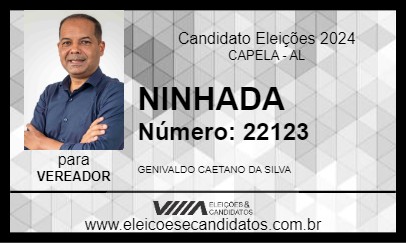 Candidato NINHADA 2024 - CAPELA - Eleições